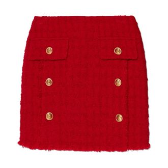 Versace Dames, Rokken, Rood, Maat: XS Tweed