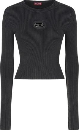 Diesel Truien & Vesten, Dames, Zwart, XS, Katoen, Rondgebreide trui