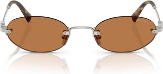 Miu Miu Sunglasses Mua54 S 1 Bc90 Q Silver/Brown Women