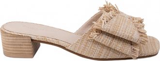 Chocolat Blu Womens Chip Raffia Sandals In Natural