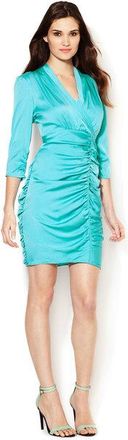 Catherine Malandrino ruched silk dress Size S