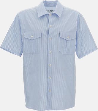 Maison Margiela Camicia A Maniche Corte A Righe