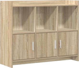 vidaXL Aparador Roble Sonoma 98,5 X 33 X 80 Cm Madera De Ingenier&iacute;a Vidaxl