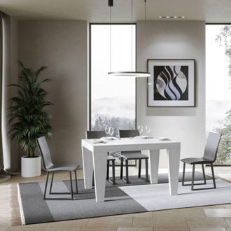 Itamoby Tavolo spimbo Bianco Frassino 90x130 allungabile a 390 cm