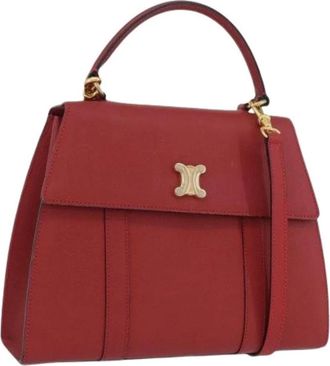 Celine Pre-owned Handbags, female, Red, Size: ONE SIZE Pre-owned Vintage Hand Bag