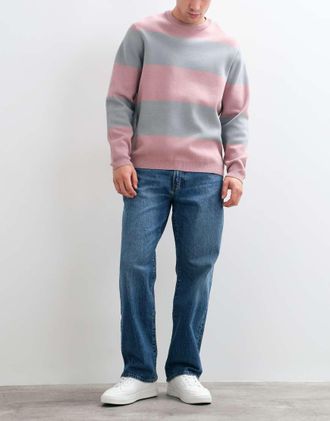Abercrombie & Fitch jeans straight fit elasticizzati in lavaggio blu medio