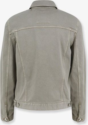 Brunello Cucinelli Mens Denim Jacket Grey Cotton