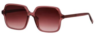 Tom Tailor Sonnenbrille TOM TAILOR Modell 676007, Damen, rot transparent, leicht transparent, Sonnenbrillen Sonnenbrille, Form Feminin, Logoschriftzug auf B&uuml;gel,