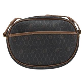 Dior Pre-owned Cross Body Bags, female, Brown, Size: ONE SIZE Pre-owned Vintage honeycomb shoulder bag