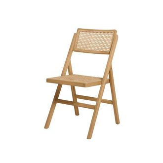 Wabi Home Silla plegable de comedor de madera maciza de Sungkai