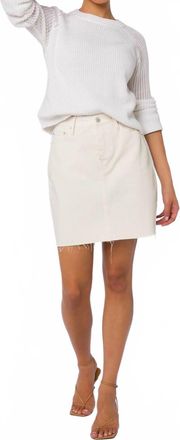 Velvet Heart Womens Kayla Denim Skirt In Ivory