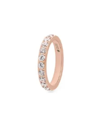 Qudo Womens Spacer Eternity Ring In Rosegold