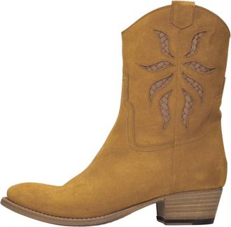 Pantanetti Texan Boots - Dames - Cowboylaarzen - Bruin - 40 EU - Leer - Schoenen