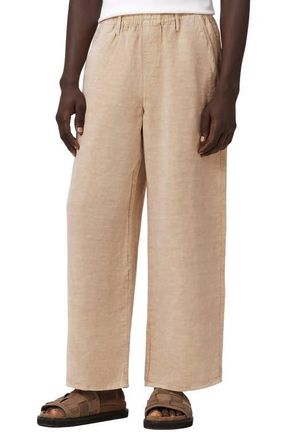 AllSaints Korten Wide Leg Pull-On Pants in Sand Brown at Nordstrom, Size Xx-Large