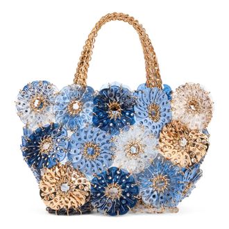 Paco Rabanne Handbags, female, Multicolor, Size: ONE SIZE Handbag with flowers