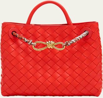 Bottega Veneta Andiamo Small Leather Top-Handle Bag
