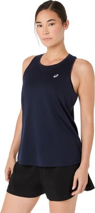 Asics Lauftop ASICS ASICS CORE TANK, Damen, Gr. XL, midnight, Obermaterial: 100% Polyester, Rundhals, Tops Lauftop, f&uuml;r Sportmode, f&uuml;r Fr&uuml;hling und Herbst, 