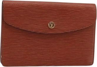 Louis Vuitton Pre-owned Epi Clutch Tas - Dames - Vintage Clutch - Bruin - ONE Size - Leer - Vintage
