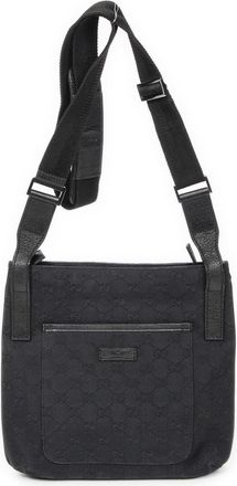 Gucci Pre-owned Womens Front Slip Pocket Crossbody Shoulder Bag - Black - One Size