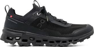 On Running On Running, Sneakers, male, Black, Size: 7 1/2 US Black Mesh Sneaker with Logo Print