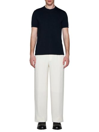 Giorgio Armani Stretch Viscose T-Shirt - Navy