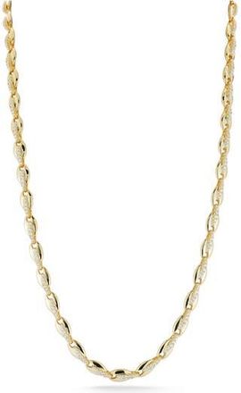 Glaze Jewelry Cubic Zirconia Link Collar Necklace in Gold at Nordstrom Rack