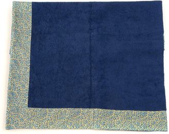 Kiton Bicolored Strandhanddoek met Contrastbies - Heren - Handdoeken - Blauw - ONE Size - Katoen - Home