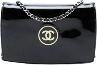 Chanel Pre-owned Wallet on Chain - Dames - Vintage Schoudertas - Zwart - ONE Size - Leer - Vintage