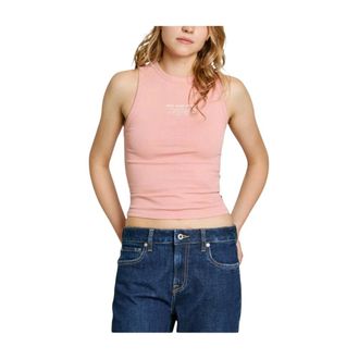 Pepe Jeans London Viv Tank Top - female - Pepe Jeans - Sleeveless Tops - Pink - XL - Tops