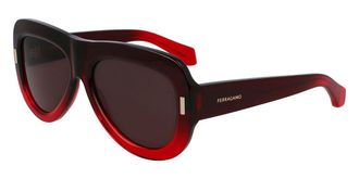 Ferragamo SF2029SE 615 Womens Sunglasses Red Size 57