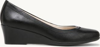 Life Stride Womens Groovy Wedge Slip On Shoes In Black