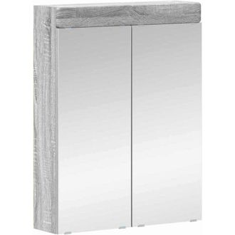 vidaXL Armario Con Espejo De Ba&ntilde;o Tulum Gris Sonoma 60 X 16,5 X 78 Cm Vidaxl