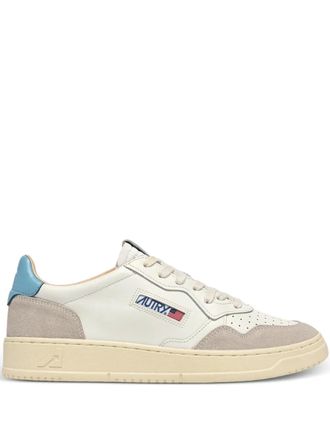 Autry leather panelled sneakers - women - Calf Leather/Calf Suede/Calf Leather/Rubber - 40 - White