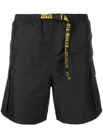 Off-white Classic Industrial swim shorts - men - Polyester/Polyester - L - Black