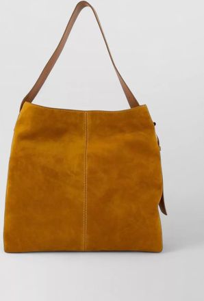 Alexander McQueen t-bar sling shopper bag - alexander mcqueen - leather - brown