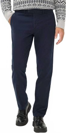 Brax Evans Flat Front Chino Pants In Midnight