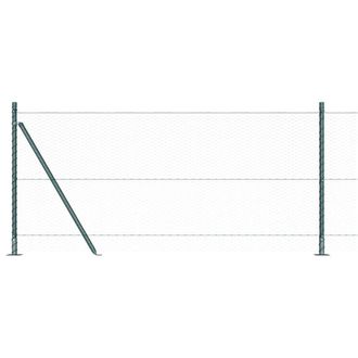 Berkfield Home Hexagon Fence Green 1x100 m Steel