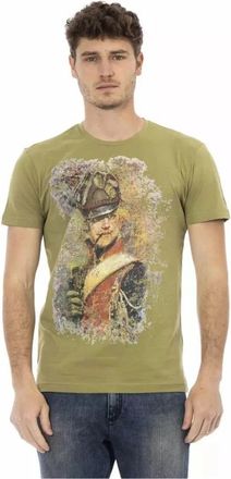 Trussardi Stijlvol Groen T-shirt met Korte Mouwen - Heren - T-shirts - Groen - M - Katoen - Tops
