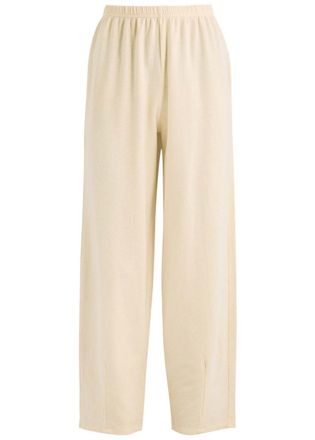 American Vintage Ofybow Cotton-blend Trousers - Cream - L (UK14 / L)