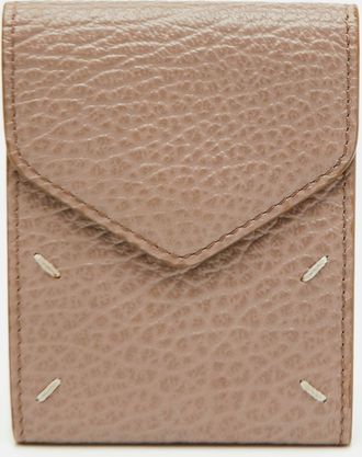 Maison Margiela Mm6 Maison Margiela Beige Leather Card Case