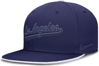 Nike Los Angeles Dodgers True Nike Mens Dri-FIT MLB Fitted Hat in Blue | NB184EULD-4XE