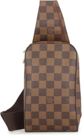 Louis Vuitton Pre-owned Damier Canvas Cross Body Bag - unisex - Vintage Schoudertas - Bruin - ONE Size - Vintage