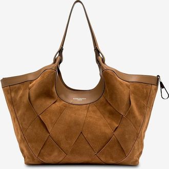 Gianni Chiarini Gewebter Shopper aus Wild- und Glattleder Dua