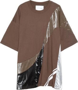 Yoshiokubo T-shirt Coating River - Marrone