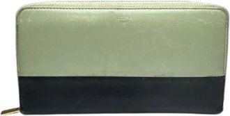 Celine Pre-owned Leather Wallet - Dames - Vintage Accessoires - Veelkleurig - ONE Size - Leer - Vintage