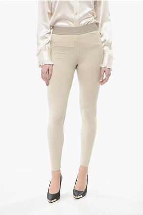 Fear of God ESSENTIALS Stretch Cotton Leggings With Logo Elastic Band size Xxs