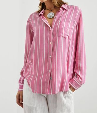 Rails Gaia Shirt In Berry Stripe