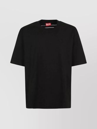 Diesel ribbed crew neck loose fit t-shirt