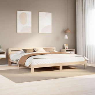 vidaXL Vidaxl - Estructura De Cama Sin Colch&oacute;n Madera Maciza De Pino 200x200 Cm
