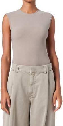 A Gold E Aura Cap Sleeve Bodysuit in Aluminum at Nordstrom Rack, Size X-Large